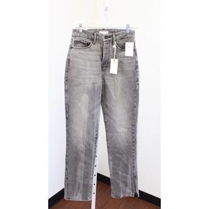Good American Gray Boyfriend Jeans